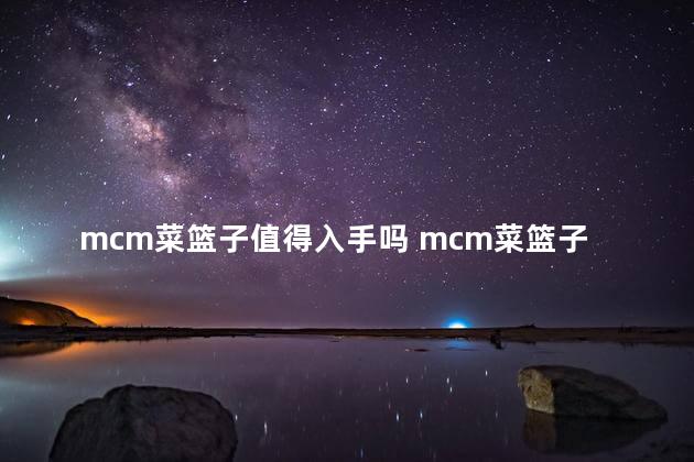 mcm菜篮子值得入手吗 mcm菜篮子和波士顿哪个好看